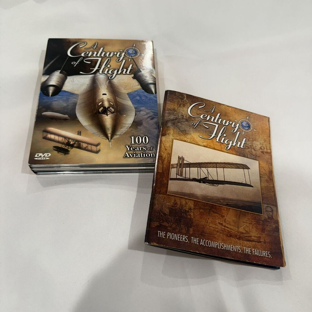 A Century of Flight DVD 4-Disc Tin Case 100 Yrs Aviation Air Documentary